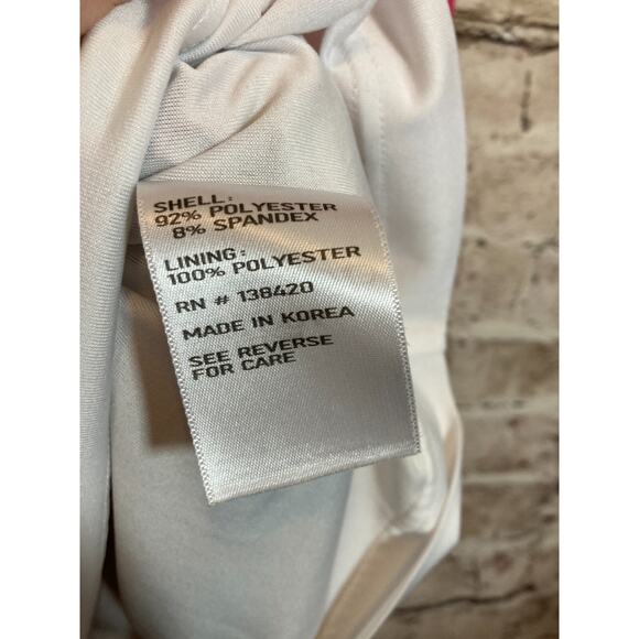 Etcetera Midi Dress Womens 6 Pink Retro Florals Shift Long Sleeve Stretch - Picture 3 of 15